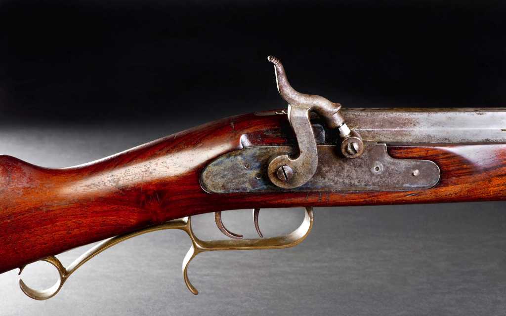 Abbildung: Hahngewehr mit außenliegendem Abzugshahn.