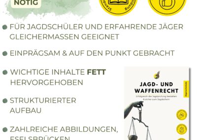 Jagdrecht, Waffenrecht, Lernheft Jägerschmiede